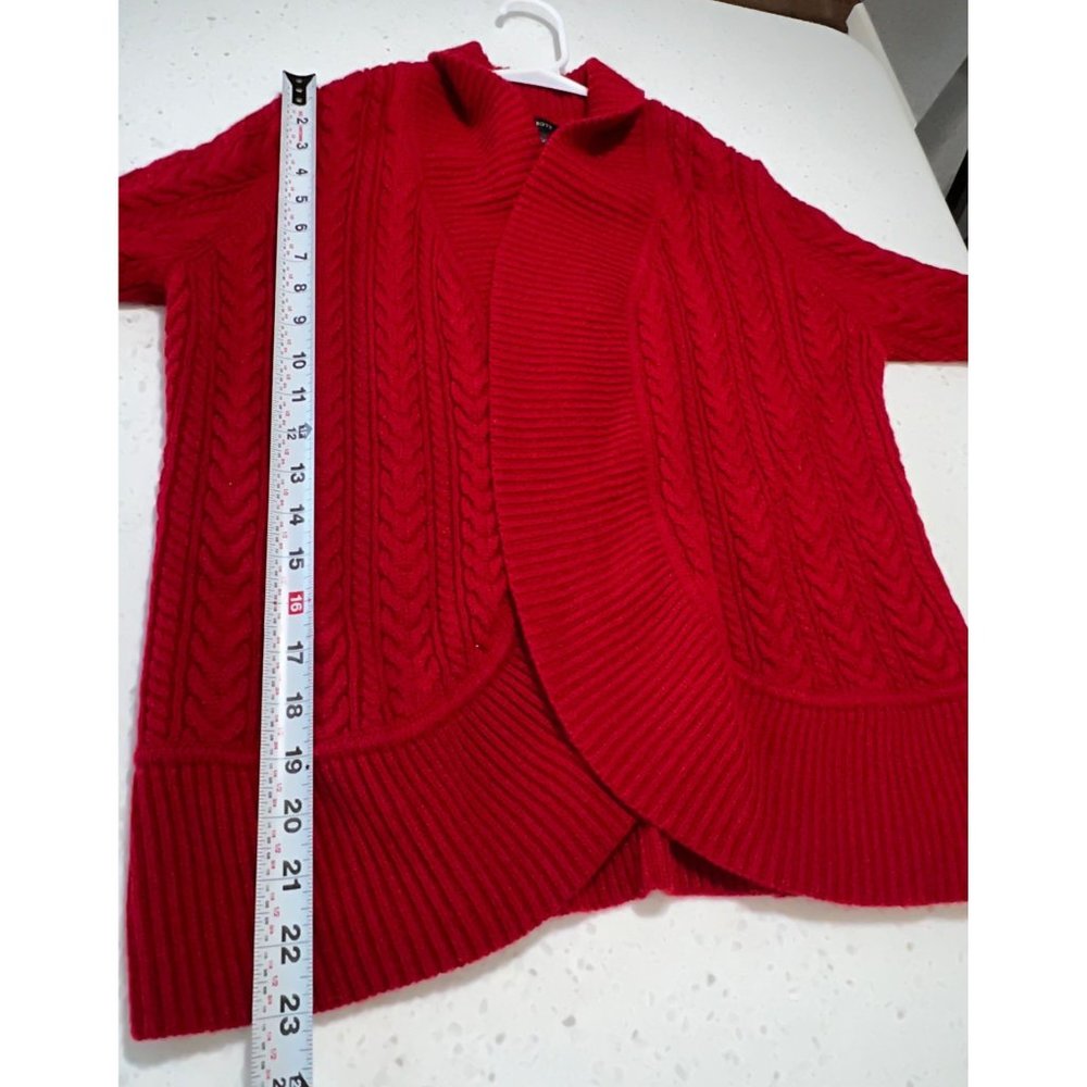 Talbots Open Cardigan Size: Medium Color: Red - image 4